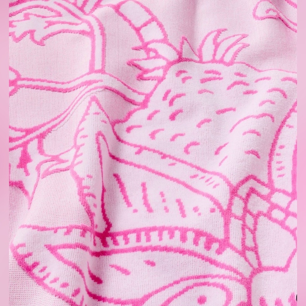🩷Roller Rabbit x Target Sketched Floral Beach Towel Pink - Picture 3 of 3